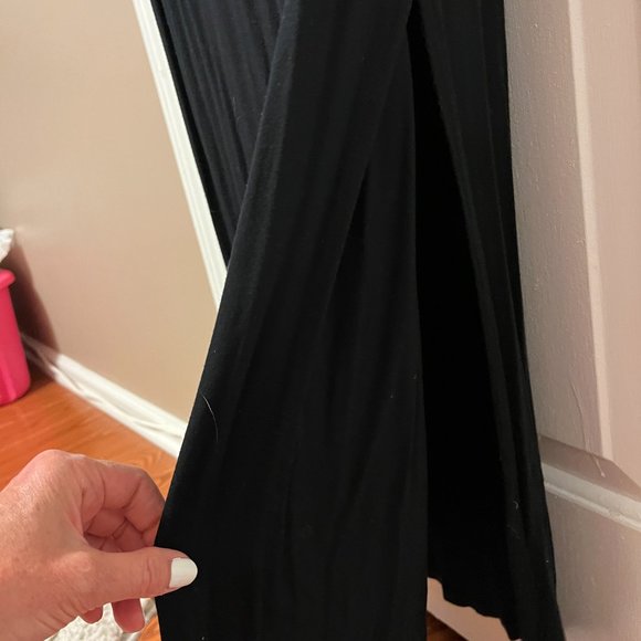 Stunning Tahari black sleeveless maxi dress S/P - Picture 9 of 10